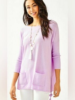 Lilly Pulitzer Elba Sweater in Lilac Verbena size medium
